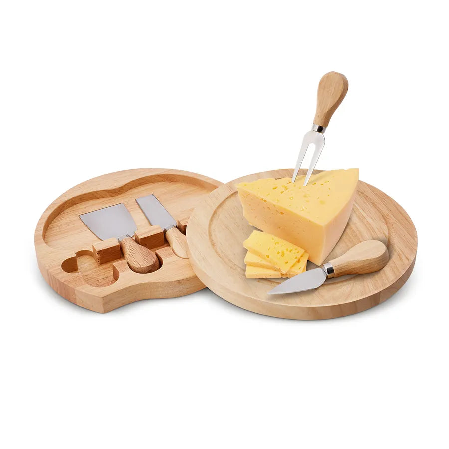 Pre-order 65 Days Delivery Karaca Gouda 5 Piece Cheese Knife Set with Cutting Board 153.03.08.2162