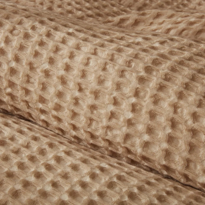 Pre-order 65 Days Delivery - Karaca Home Casey Double Waffle Blanket 200x230 cm Beige 200.22.01.0087