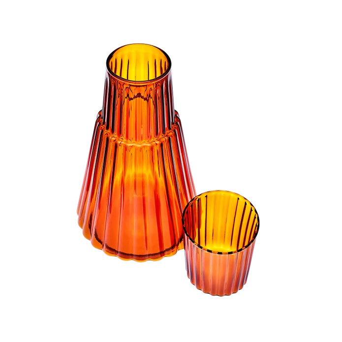 Karaca Pier Jug Amber 153.09.01.3182 -  Drinkware | كاراجا بيير إبريق بلون العنبر - ebarza Furniture UAE | Shop Modern Furniture in Abu Dhabi & Dubai - مفروشات ايبازرا في الامارات | تسوق اثاث عصري وديكورات مميزة في دبي وابوظبي