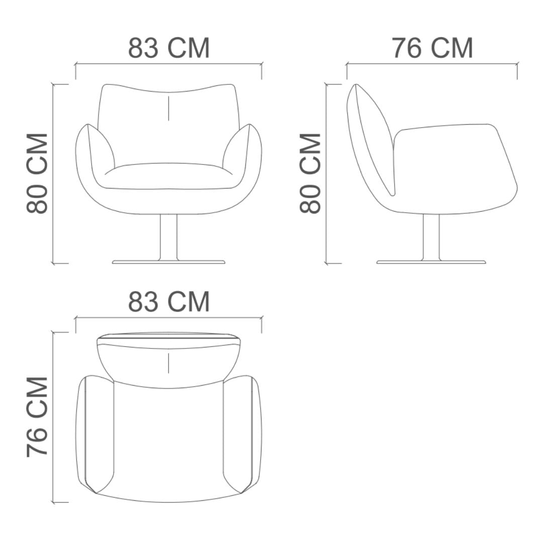 MILA Amara Armchair YL-MILA-ARMCHAIR -  Armchairs - ebarza Furniture UAE | Shop Modern Furniture in Abu Dhabi & Dubai - مفروشات ايبازرا في الامارات | تسوق اثاث عصري وديكورات مميزة في دبي وابوظبي