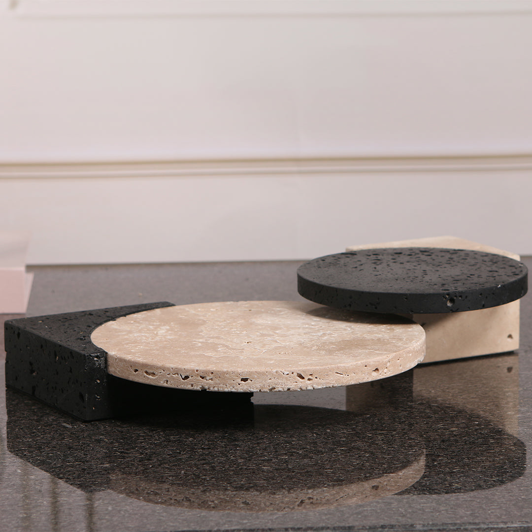 Natural Stone Tray-S KC3017S -  Trays - ebarza Furniture UAE | Shop Modern Furniture in Abu Dhabi & Dubai - مفروشات ايبازرا في الامارات | تسوق اثاث عصري وديكورات مميزة في دبي وابوظبي