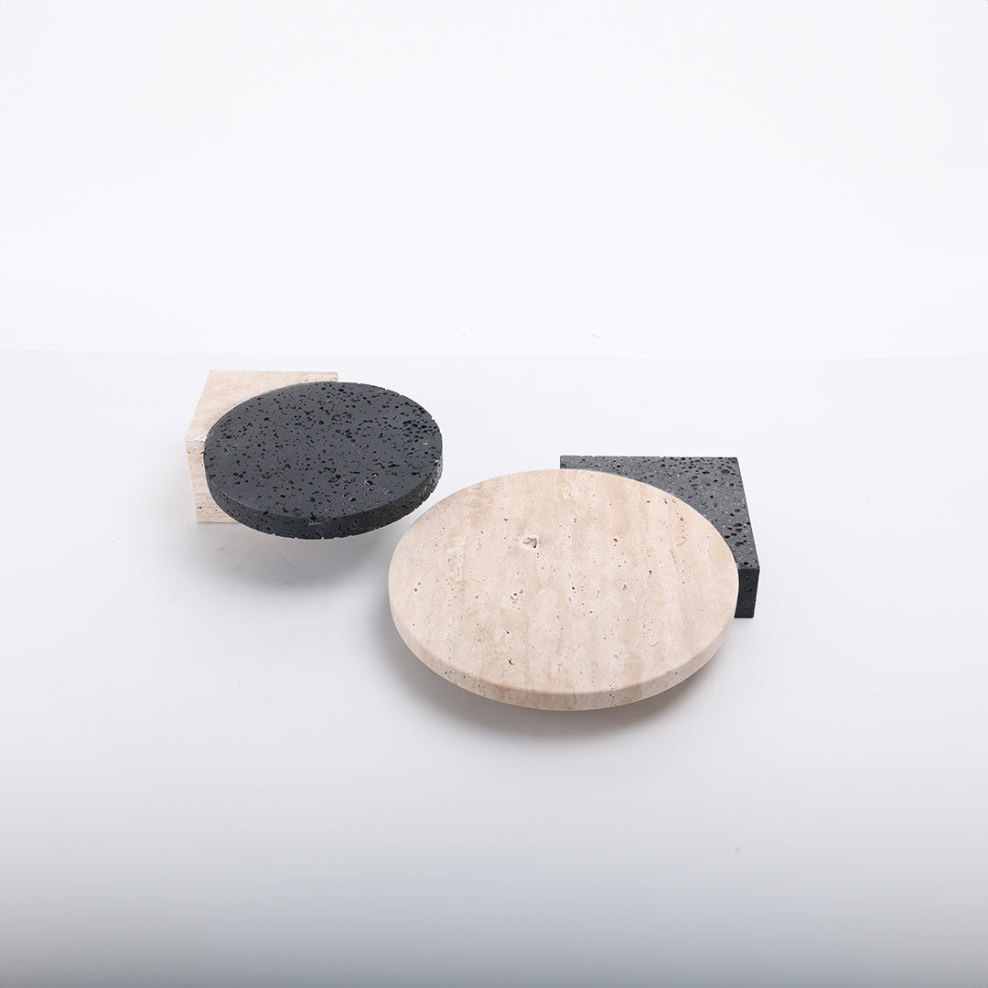 Natural Stone Tray-S KC3017S -  Trays - ebarza Furniture UAE | Shop Modern Furniture in Abu Dhabi & Dubai - مفروشات ايبازرا في الامارات | تسوق اثاث عصري وديكورات مميزة في دبي وابوظبي