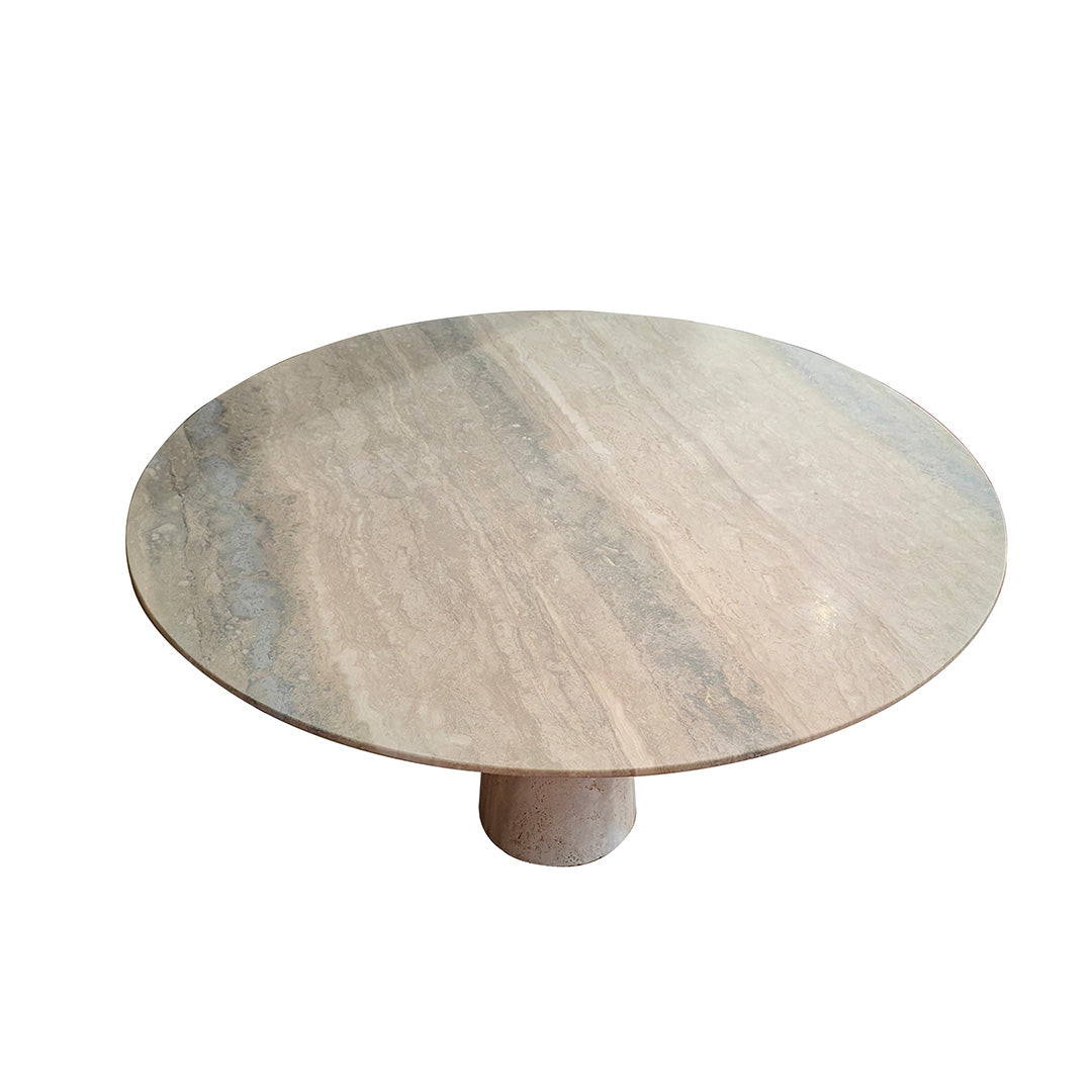 Palma Travertine Dining Table - 308DTS -  Dining Tables - ebarza Furniture UAE | Shop Modern Furniture in Abu Dhabi & Dubai - مفروشات ايبازرا في الامارات | تسوق اثاث عصري وديكورات مميزة في دبي وابوظبي