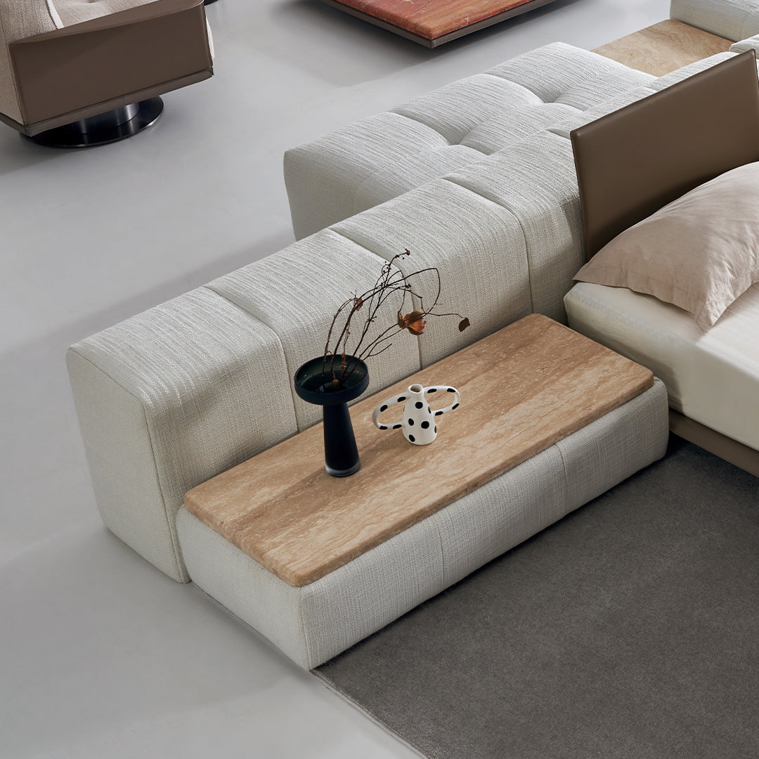 Puzzle Modular stone Big side table - SF080 -  Sofas - ebarza Furniture UAE | Shop Modern Furniture in Abu Dhabi & Dubai - مفروشات ايبازرا في الامارات | تسوق اثاث عصري وديكورات مميزة في دبي وابوظبي