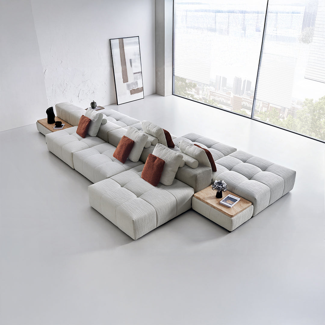 45x45 cm Puzzle Modular Cushion - SF080 -  Sofas - ebarza Furniture UAE | Shop Modern Furniture in Abu Dhabi & Dubai - مفروشات ايبازرا في الامارات | تسوق اثاث عصري وديكورات مميزة في دبي وابوظبي