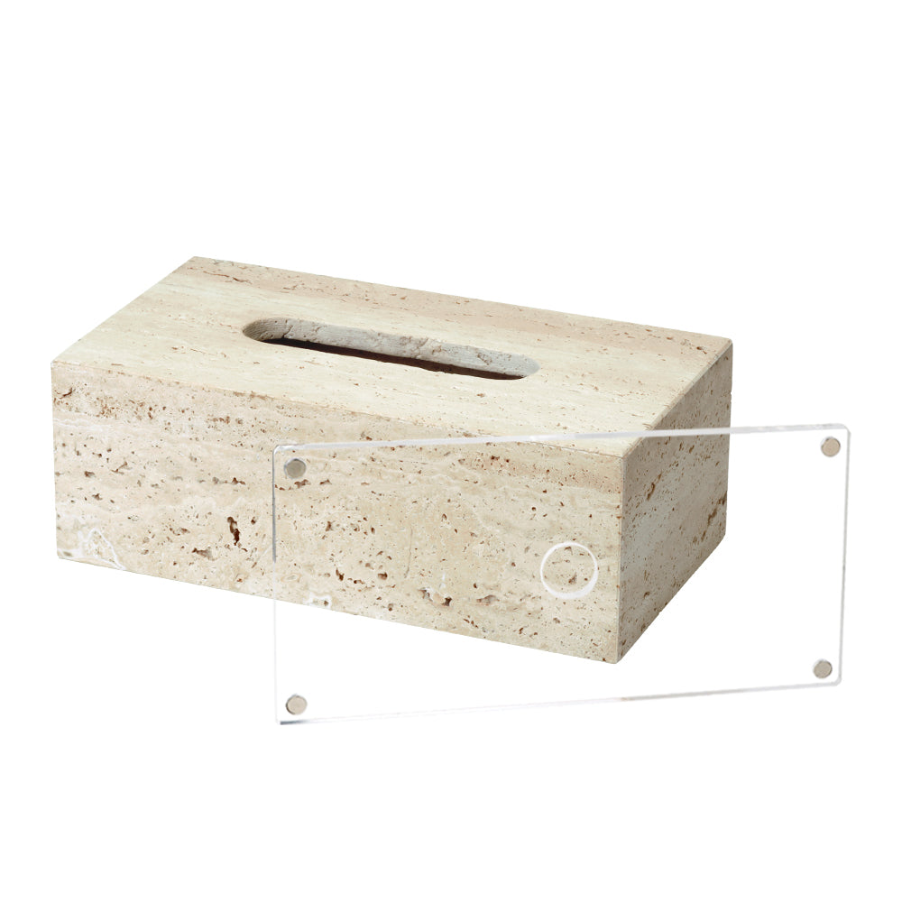 Pre-order 15 Days Delivery - Yellow Travertine Rectangular Tissue Box SBK834-5A -  Home Decor Figurines | اطلب مسبقًا التسليم خلال 45 يومًا - علبة مناديل مستطيلة من الحجر الجيري الأصفر - ebarza Furniture UAE | Shop Modern Furniture in Abu Dhabi & Dubai - مفروشات ايبازرا في الامارات | تسوق اثاث عصري وديكورات مميزة في دبي وابوظبي