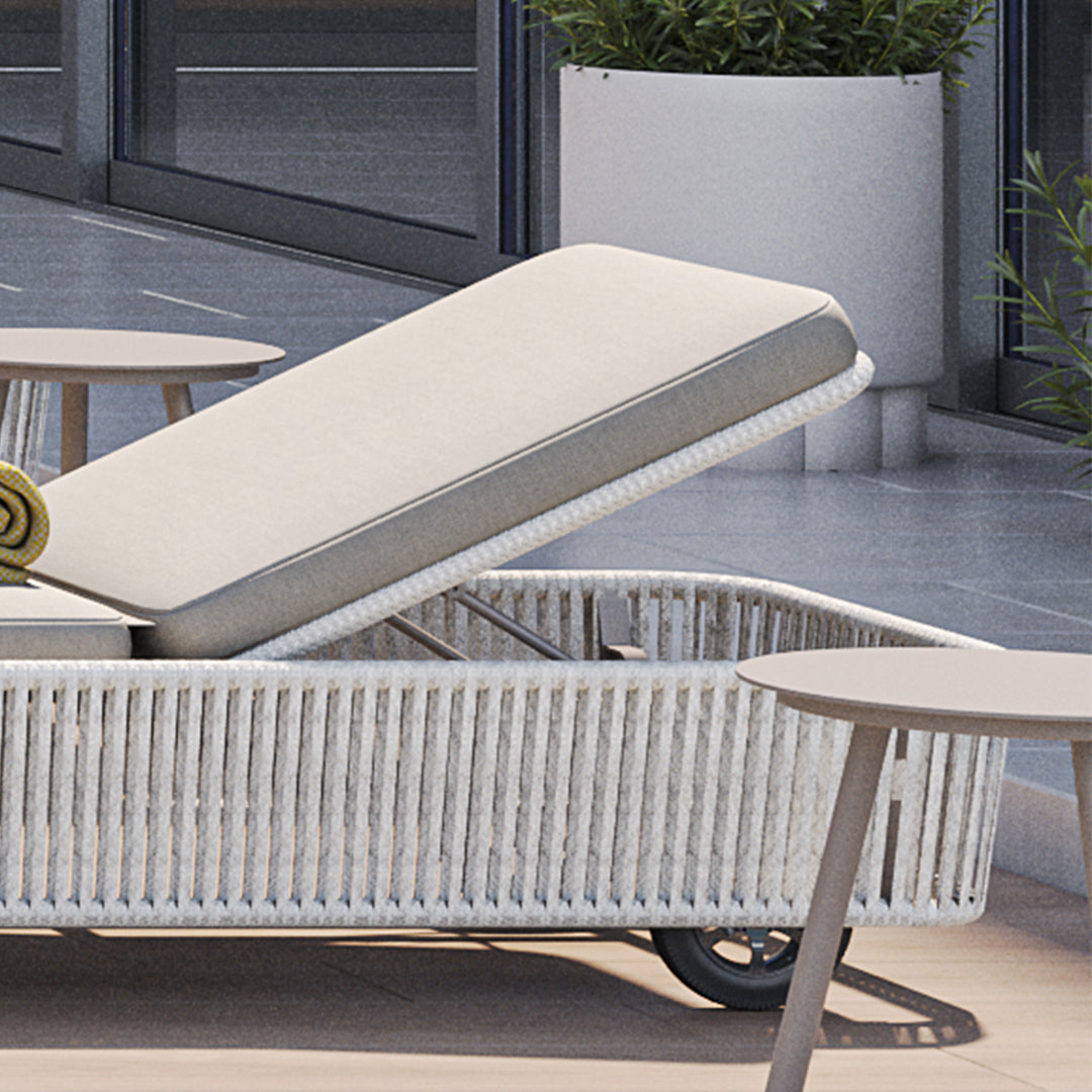 SPAGHETTI SUNLOUNGER WITH WHEELS AS5795A59RAT -  Sunloungers - ebarza Furniture UAE | Shop Modern Furniture in Abu Dhabi & Dubai - مفروشات ايبازرا في الامارات | تسوق اثاث عصري وديكورات مميزة في دبي وابوظبي