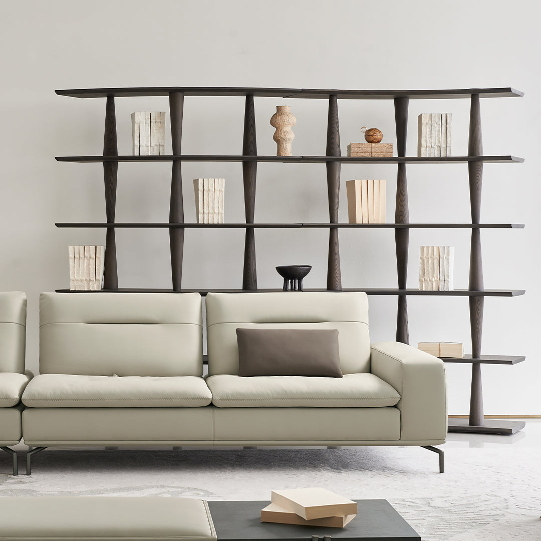 Pre-order 45 Days Delivery  Nexus Shelf Ash Wood Italian Grey - BMS-SJ-517