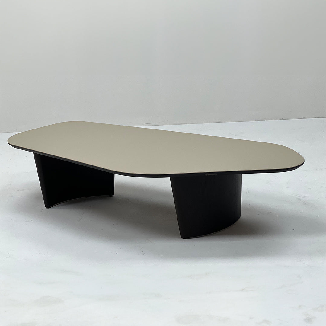 Smoky Saddle Leather Coffee table JK-D52 -  Coffee Tables - ebarza Furniture UAE | Shop Modern Furniture in Abu Dhabi & Dubai - مفروشات ايبازرا في الامارات | تسوق اثاث عصري وديكورات مميزة في دبي وابوظبي