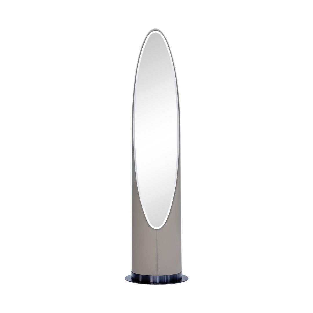 Pre-order 35 Days Delivery Stainless Steel Floor Mirror DGM-A231 -  Mirrors - ebarza Furniture UAE | Shop Modern Furniture in Abu Dhabi & Dubai - مفروشات ايبازرا في الامارات | تسوق اثاث عصري وديكورات مميزة في دبي وابوظبي