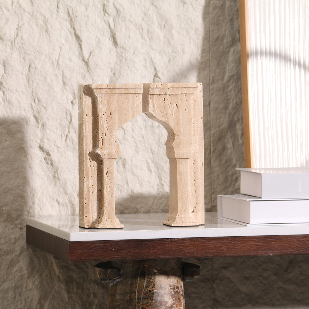 Stone Archway Set of 2 Bookend KH3008A -  Bookends - ebarza Furniture UAE | Shop Modern Furniture in Abu Dhabi & Dubai - مفروشات ايبازرا في الامارات | تسوق اثاث عصري وديكورات مميزة في دبي وابوظبي