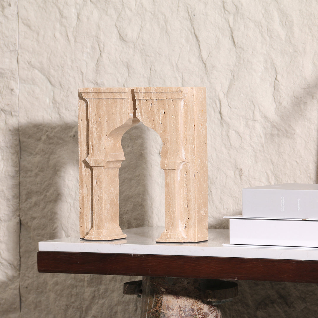 Stone Archway Set of 2 Bookend KH3008A -  Bookends - ebarza Furniture UAE | Shop Modern Furniture in Abu Dhabi & Dubai - مفروشات ايبازرا في الامارات | تسوق اثاث عصري وديكورات مميزة في دبي وابوظبي