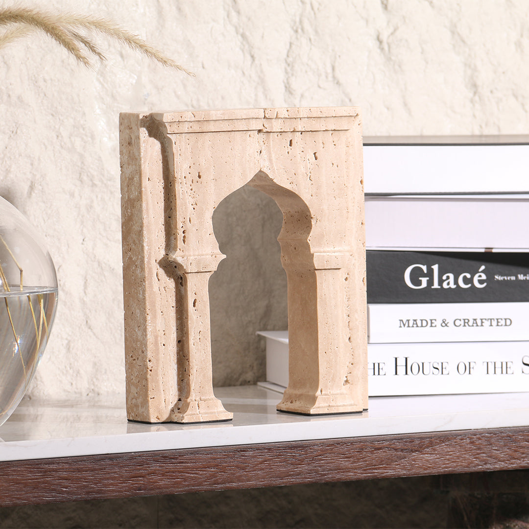 Stone Archway Set of 2 Bookend KH3008A -  Bookends - ebarza Furniture UAE | Shop Modern Furniture in Abu Dhabi & Dubai - مفروشات ايبازرا في الامارات | تسوق اثاث عصري وديكورات مميزة في دبي وابوظبي