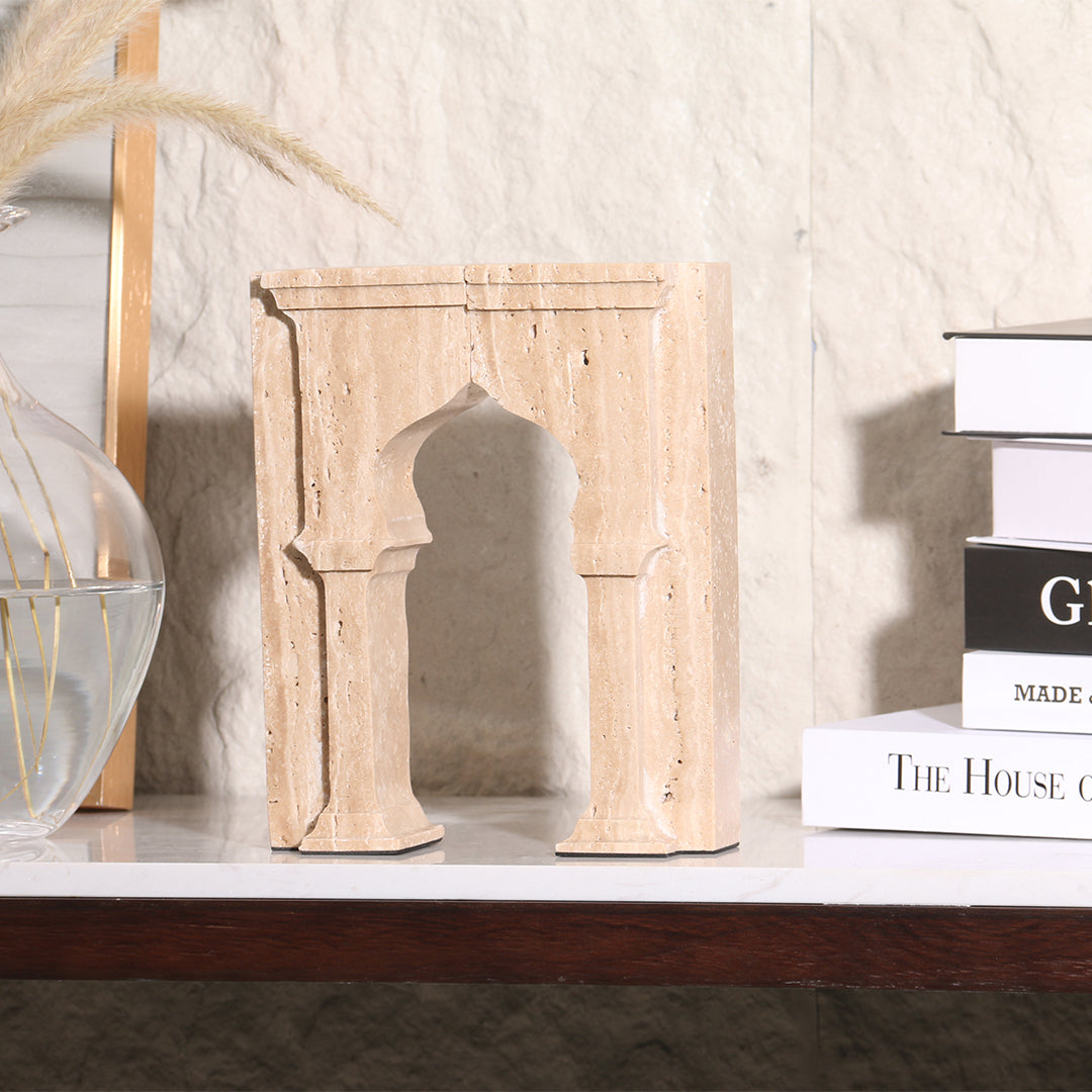 Stone Archway Set of 2 Bookend KH3008A -  Bookends - ebarza Furniture UAE | Shop Modern Furniture in Abu Dhabi & Dubai - مفروشات ايبازرا في الامارات | تسوق اثاث عصري وديكورات مميزة في دبي وابوظبي