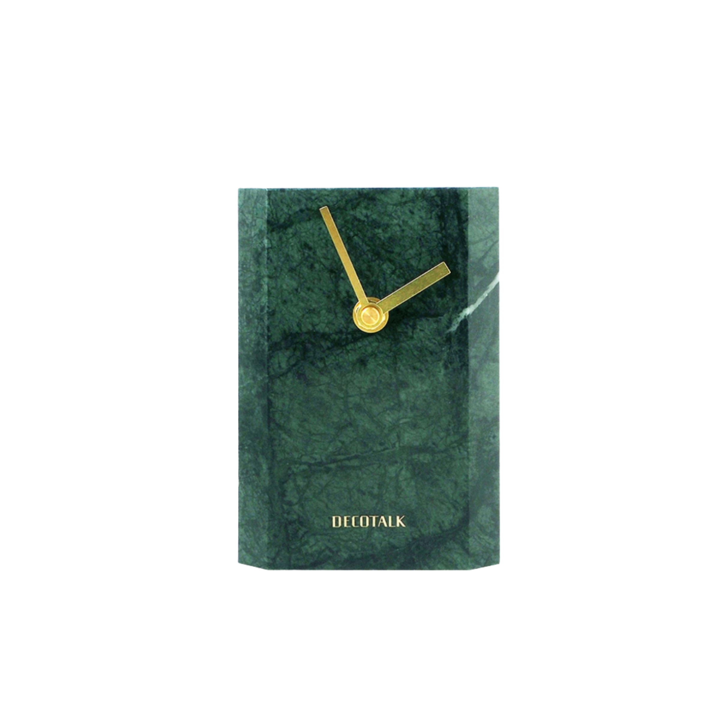 Indian Green Marble Table Clock TCE840 -  Clocks - ebarza Furniture UAE | Shop Modern Furniture in Abu Dhabi & Dubai - مفروشات ايبازرا في الامارات | تسوق اثاث عصري وديكورات مميزة في دبي وابوظبي