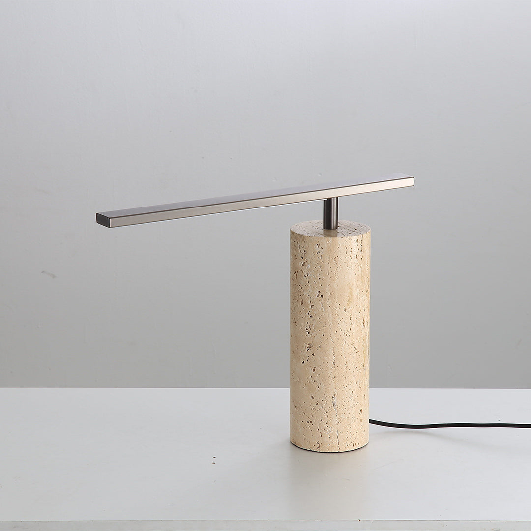 Travertine Table Lamp JA049 -  Desk\table Lamps - ebarza Furniture UAE | Shop Modern Furniture in Abu Dhabi & Dubai - مفروشات ايبازرا في الامارات | تسوق اثاث عصري وديكورات مميزة في دبي وابوظبي