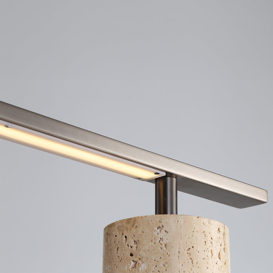 Travertine Table Lamp JA049 -  Desk\table Lamps - ebarza Furniture UAE | Shop Modern Furniture in Abu Dhabi & Dubai - مفروشات ايبازرا في الامارات | تسوق اثاث عصري وديكورات مميزة في دبي وابوظبي