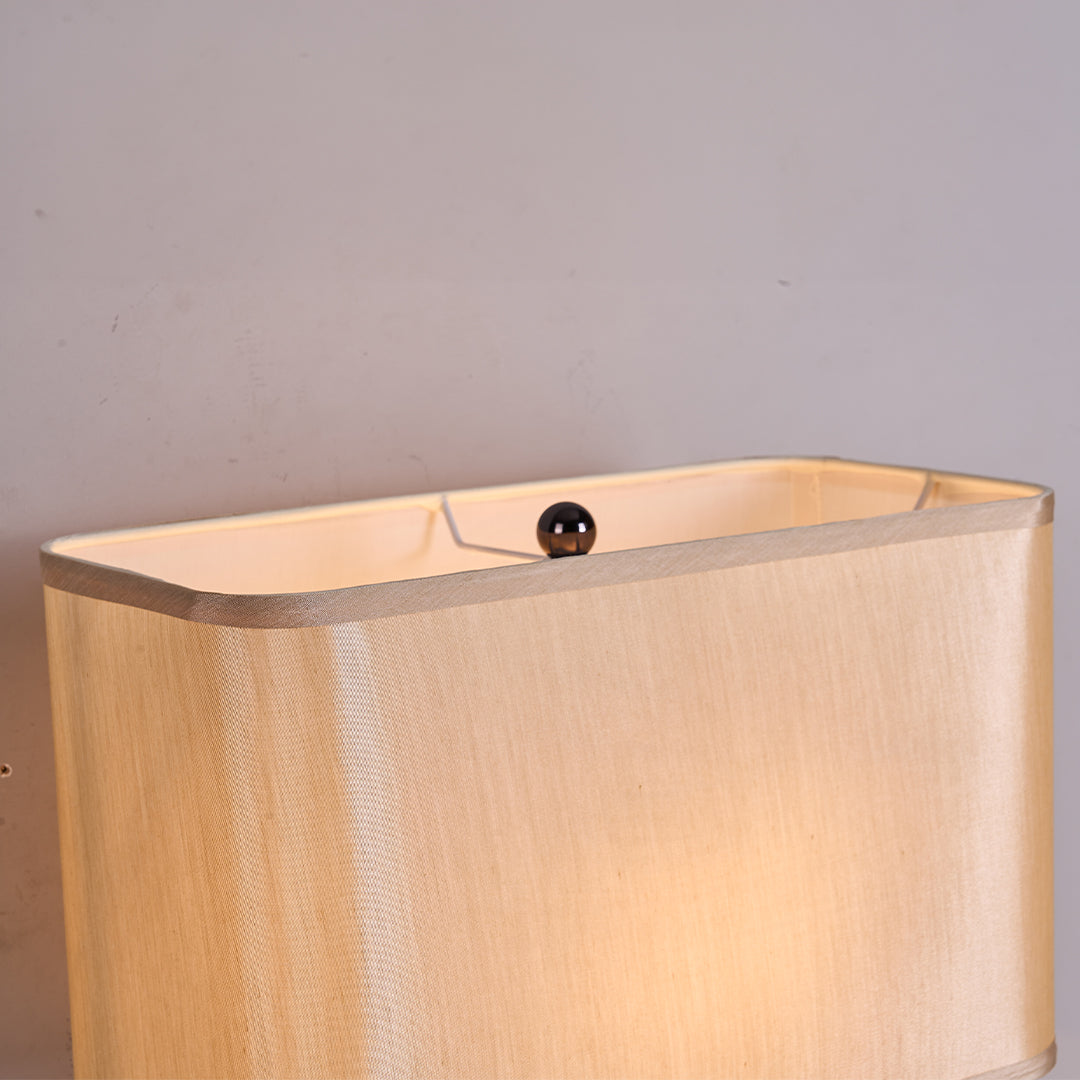 Travertine White Shade Table Lamp JA050 -  Desk\table Lamps - ebarza Furniture UAE | Shop Modern Furniture in Abu Dhabi & Dubai - مفروشات ايبازرا في الامارات | تسوق اثاث عصري وديكورات مميزة في دبي وابوظبي