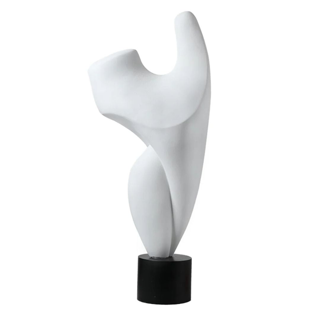 Turn Life Around Ornament White Resin Abstract Sculpture FC-SZ24059 -  Home Decor Figurines - ebarza Furniture UAE | Shop Modern Furniture in Abu Dhabi & Dubai - مفروشات ايبازرا في الامارات | تسوق اثاث عصري وديكورات مميزة في دبي وابوظبي