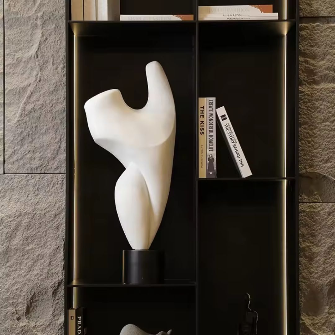 Turn Life Around Ornament White Resin Abstract Sculpture FC-SZ24059 -  Home Decor Figurines - ebarza Furniture UAE | Shop Modern Furniture in Abu Dhabi & Dubai - مفروشات ايبازرا في الامارات | تسوق اثاث عصري وديكورات مميزة في دبي وابوظبي