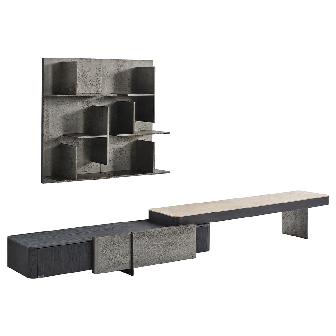 UTOPIA Wall Shelve EL-WS-TV002 -  TV Units - ebarza Furniture UAE | Shop Modern Furniture in Abu Dhabi & Dubai - مفروشات ايبازرا في الامارات | تسوق اثاث عصري وديكورات مميزة في دبي وابوظبي