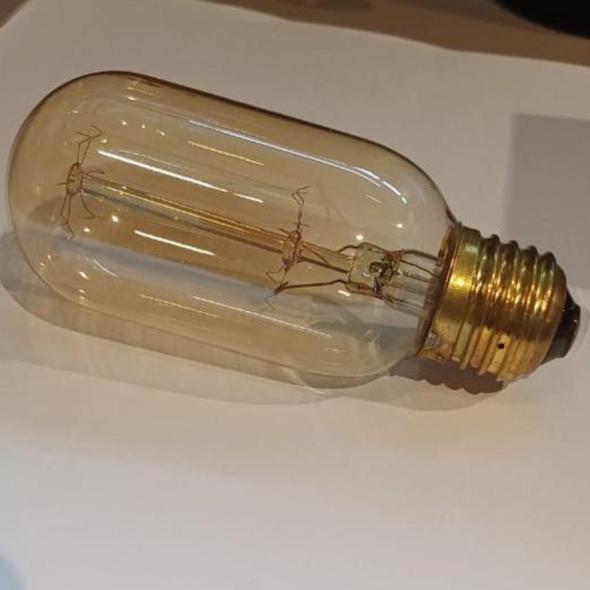 Led E27 EDISON Vintage T45 40W E27 EDISON  - Amber -  Bulbs - ebarza Furniture UAE | Shop Modern Furniture in Abu Dhabi & Dubai - مفروشات ايبازرا في الامارات | تسوق اثاث عصري وديكورات مميزة في دبي وابوظبي