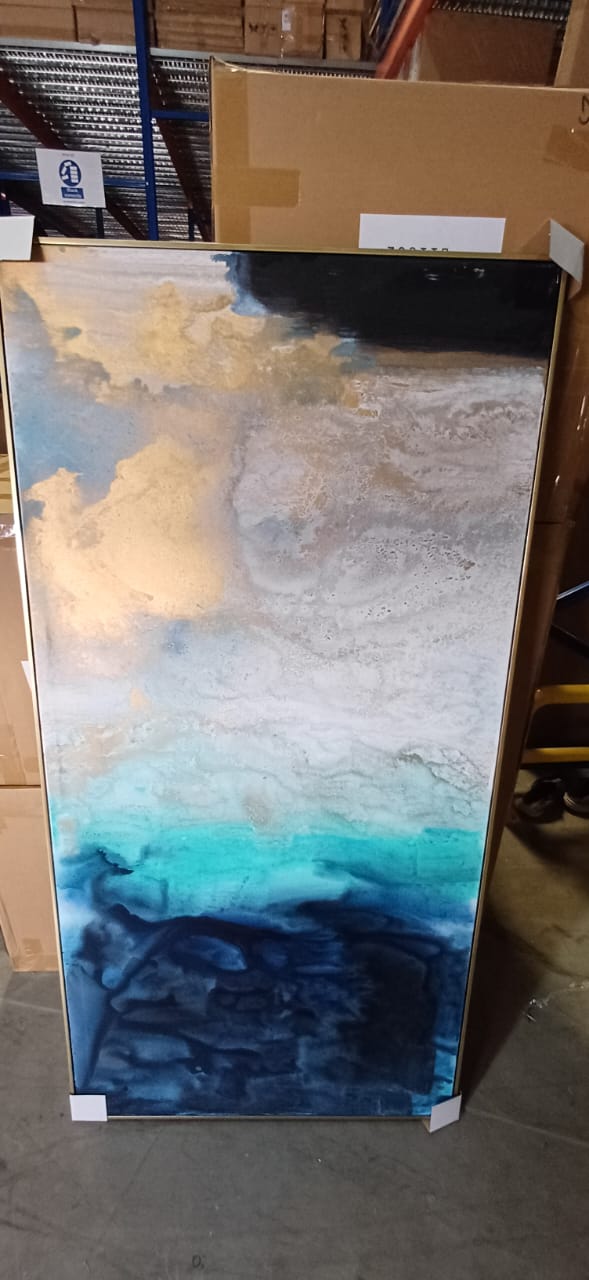 AS IS - Deep Coast Hand Painted Art Painting With Frame 160X80 Cm Soap0059 B00111-G -  DISPLAY ITEM - ebarza Furniture UAE | Shop Modern Furniture in Abu Dhabi & Dubai - مفروشات ايبازرا في الامارات | تسوق اثاث عصري وديكورات مميزة في دبي وابوظبي