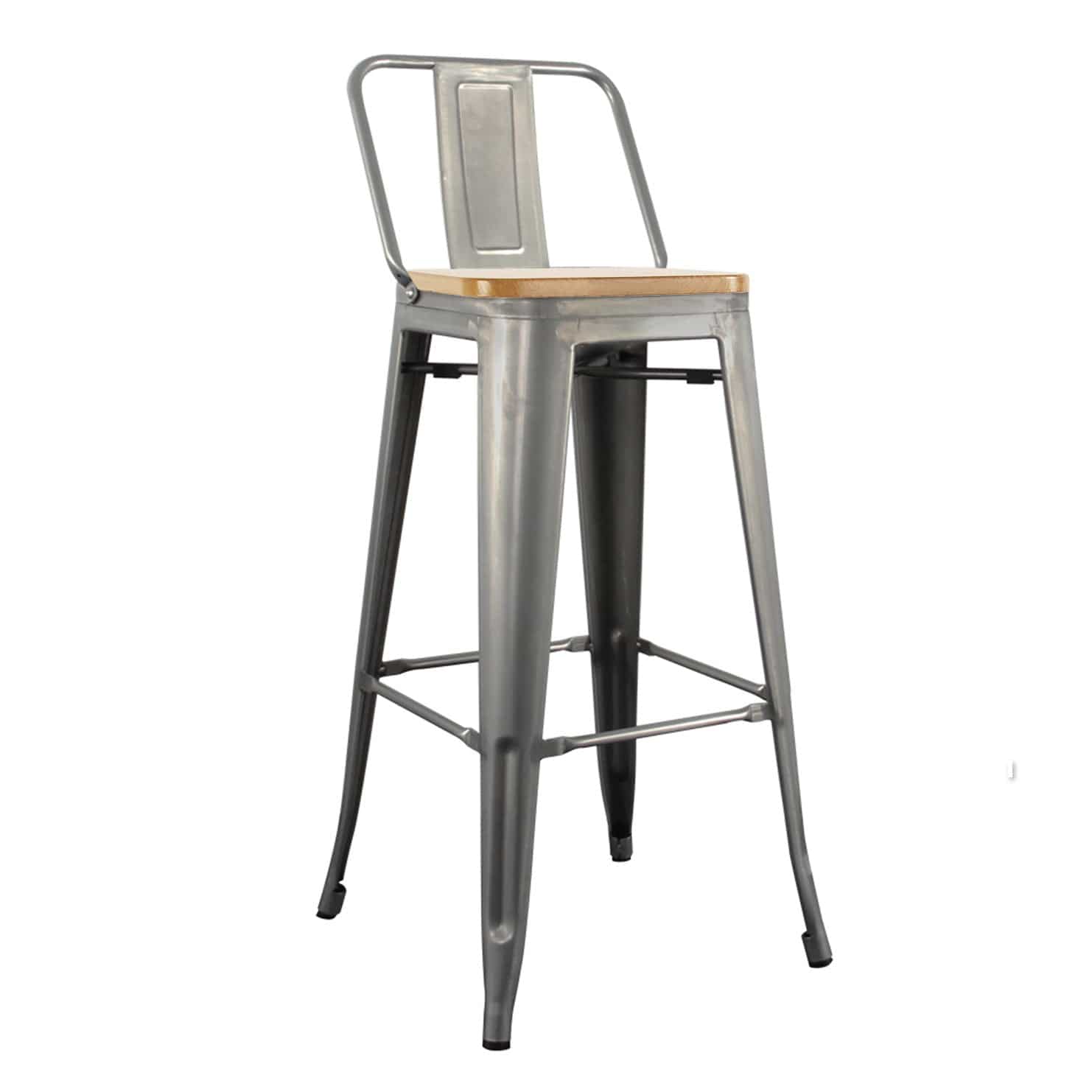 White store industrial stool