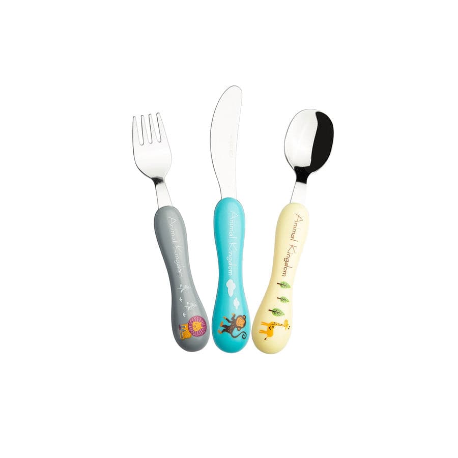 Karaca Animal Kingdom 3 Piece Children'S Cutlery Knife Set 153.03.06.1399 -  Cutlery Sets - ebarza Furniture UAE | Shop Modern Furniture in Abu Dhabi & Dubai - مفروشات ايبازرا في الامارات | تسوق اثاث عصري وديكورات مميزة في دبي وابوظبي