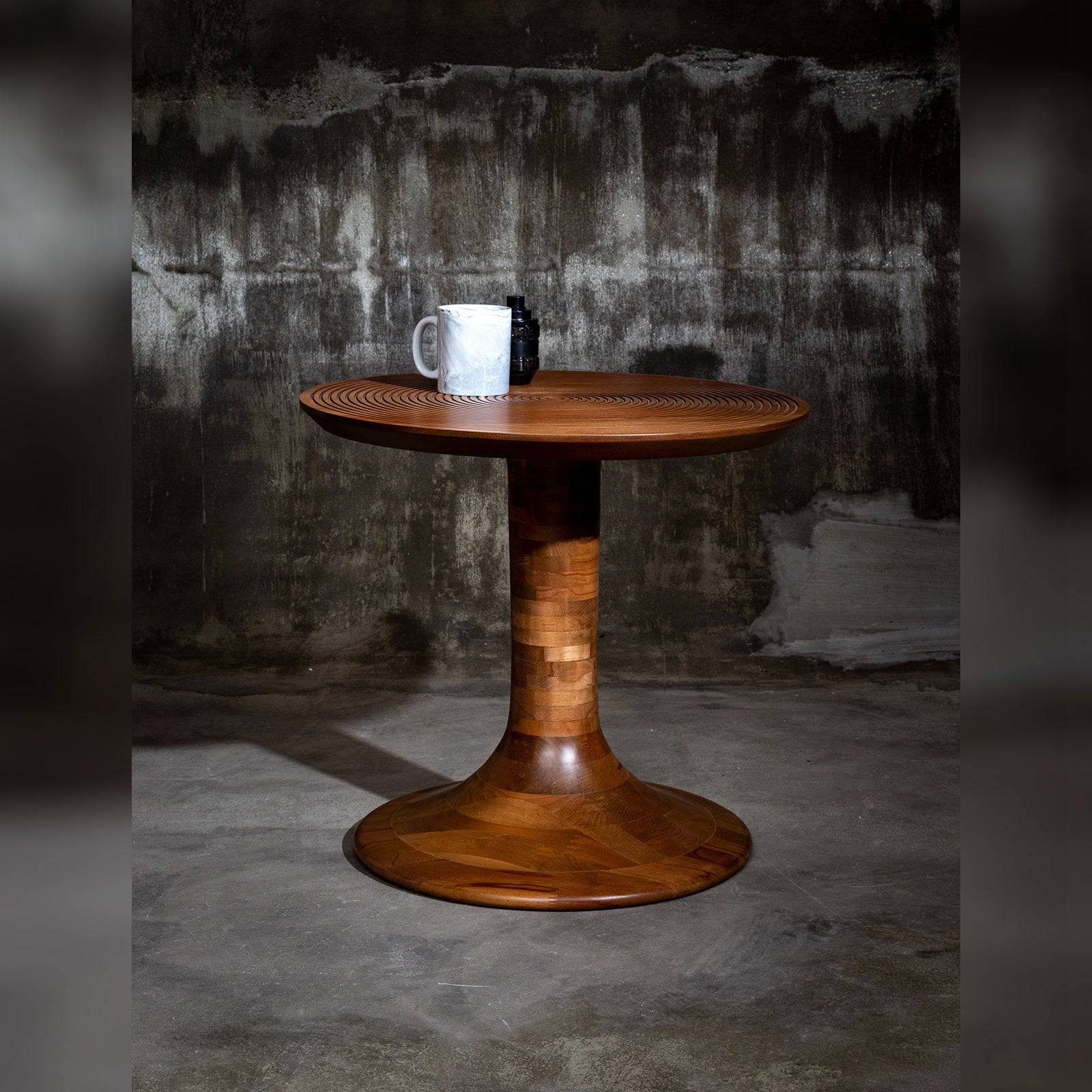 Modern pedestal side table sale