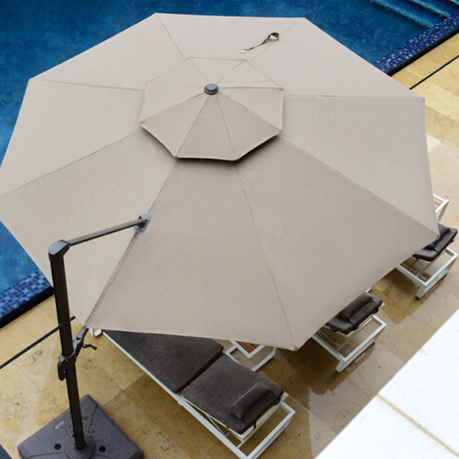 Patio table store with umbrella