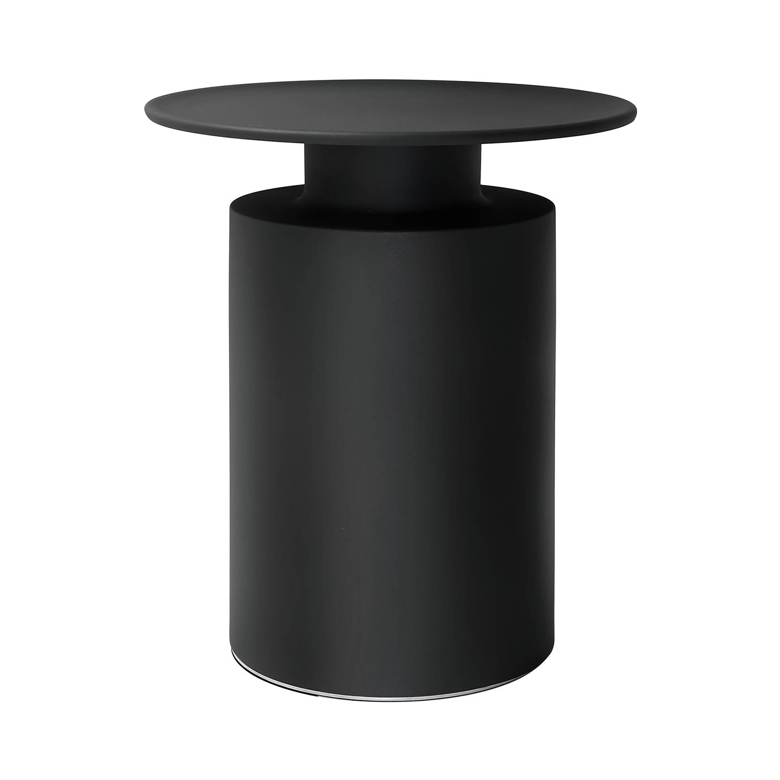 Black tall store side table