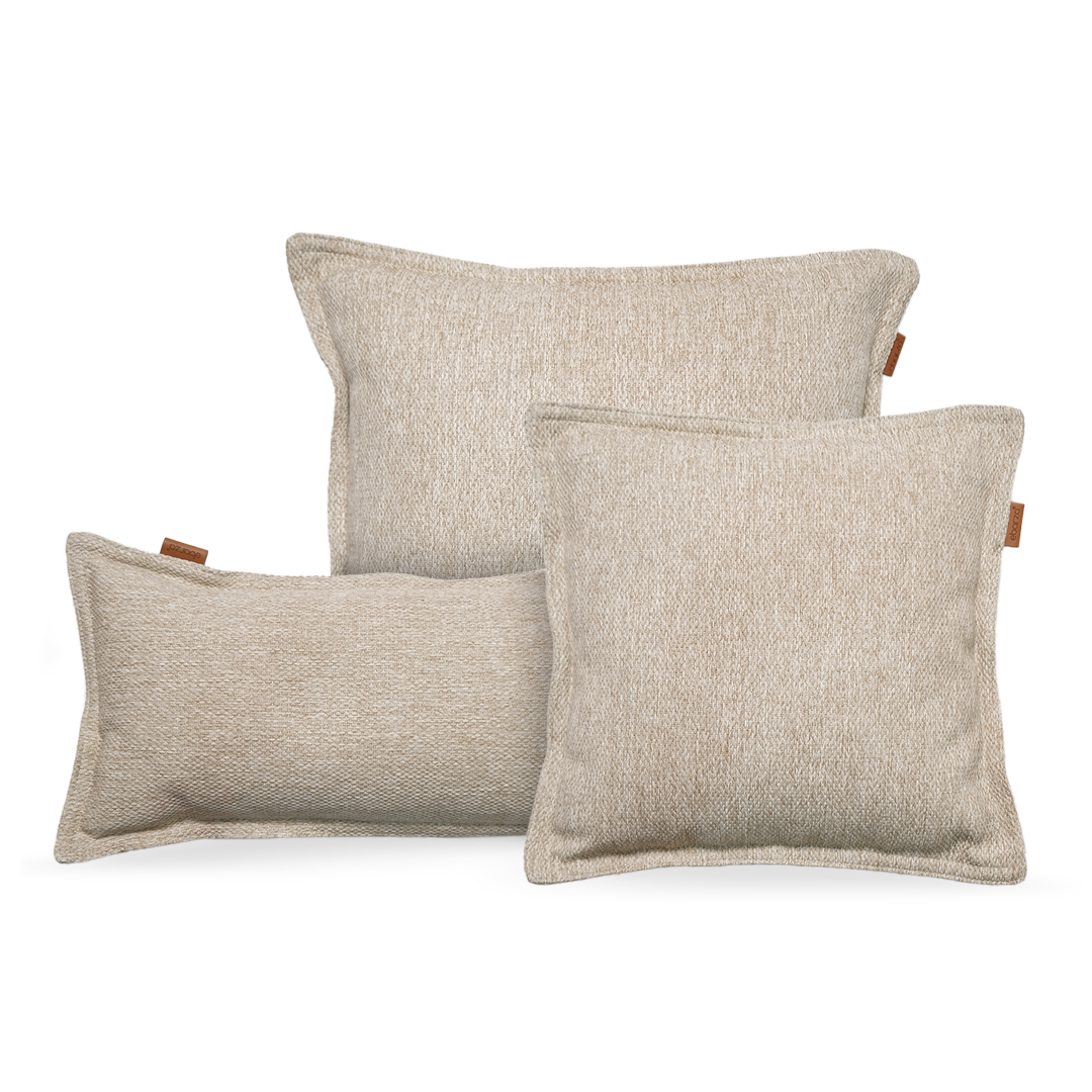 45*45 PILLOW With Zipper - Laconcha140-Beige -  Cushions - ebarza Furniture UAE | Shop Modern Furniture in Abu Dhabi & Dubai - مفروشات ايبازرا في الامارات | تسوق اثاث عصري وديكورات مميزة في دبي وابوظبي