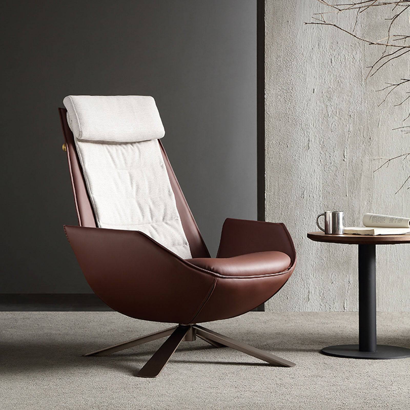 Severo Lounge Chair LC045 Brown