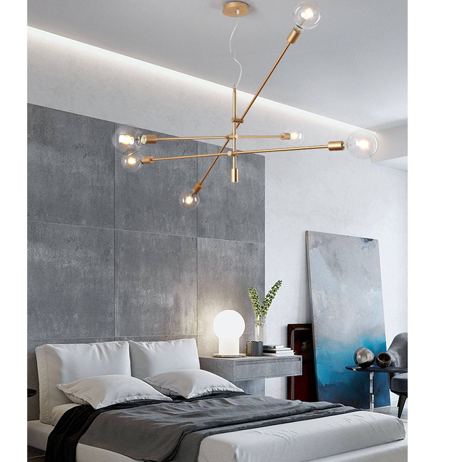 Spider 6 Heads Pendant Lamp Cy Dd 1111 G