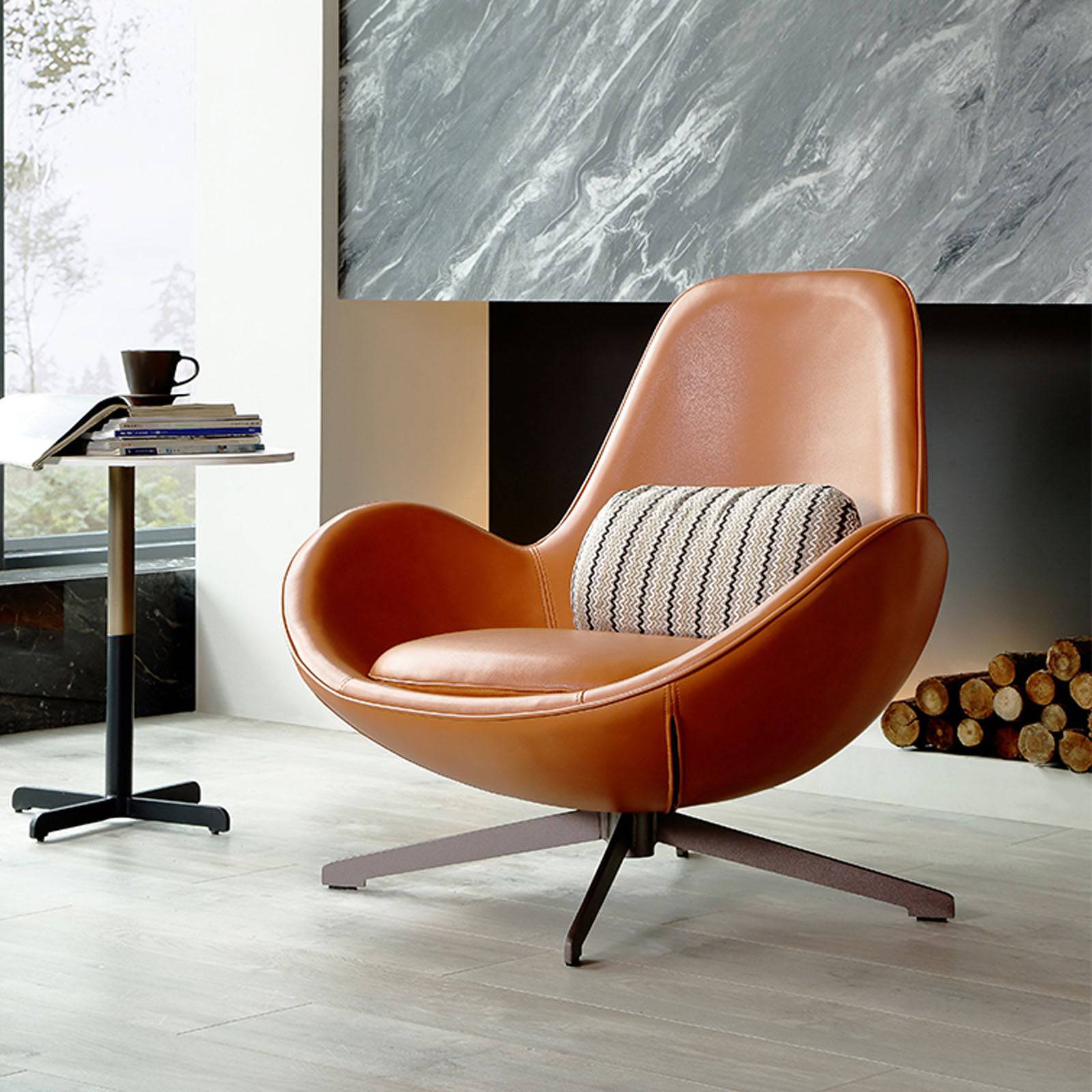 Revolving deals lounge chair