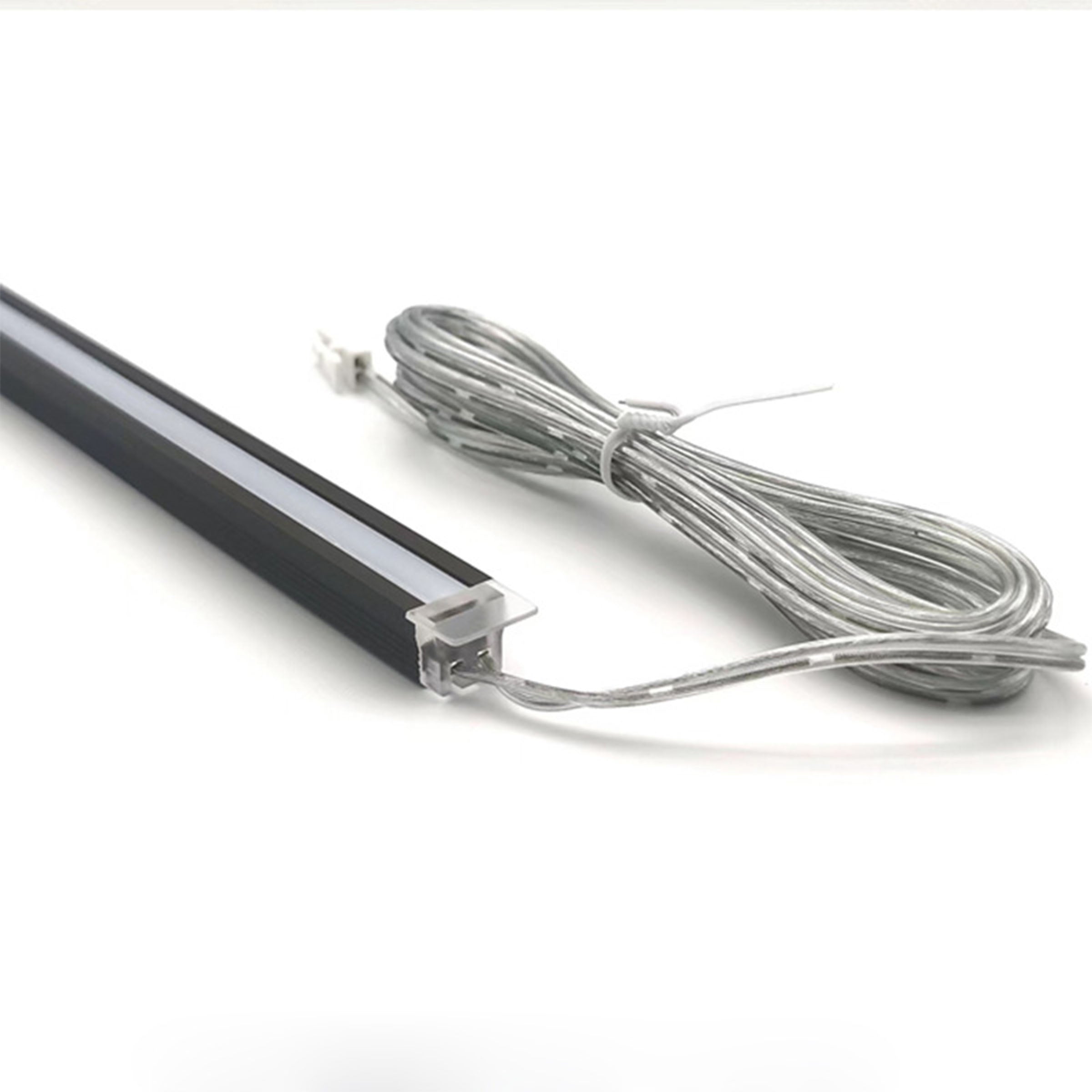 LED Light profile Welding-free slotted light aluminum material (with lamp strip) CH4-AL107-Grey-3m/length-3000k -  Hangers | رافعة خزانة الملابس لتركيب اللوحة - ebarza Furniture UAE | Shop Modern Furniture in Abu Dhabi & Dubai - مفروشات ايبازرا في الامارات | تسوق اثاث عصري وديكورات مميزة في دبي وابوظبي