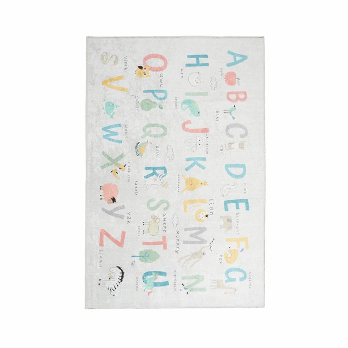 Karaca Kashmir Carpet Decorative Art Kids/Teen Alphabet 120x180 cm 210.03.03.3192 -  Rugs | سجادة كاراجا كشمير للزينة والحروف الأبجدية للأطفال / المراهقين 120*180 سم - ebarza Furniture UAE | Shop Modern Furniture in Abu Dhabi & Dubai - مفروشات ايبازرا في الامارات | تسوق اثاث عصري وديكورات مميزة في دبي وابوظبي