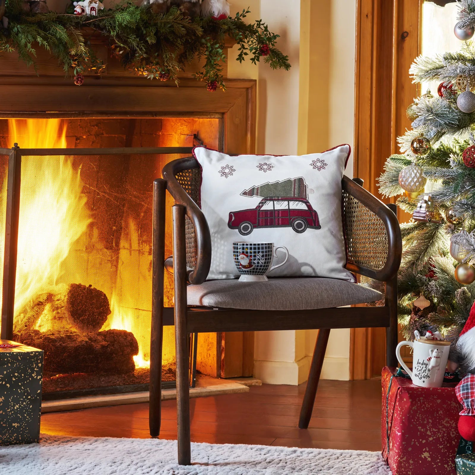 Christmas tree discount shop chair cushions